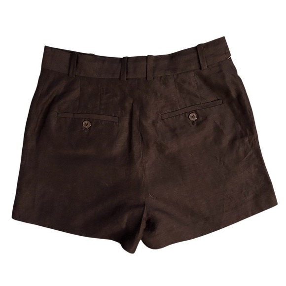 Aritzia  Babaton agency black linen mini shorts size. 4 - Picture 2 of 4